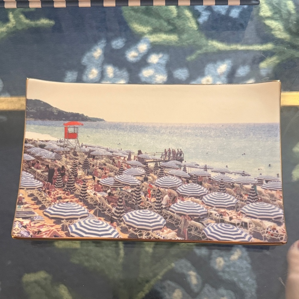 Gray Malin Porcelain Tray - Brand New in Box Beach Scene Decorative Tray